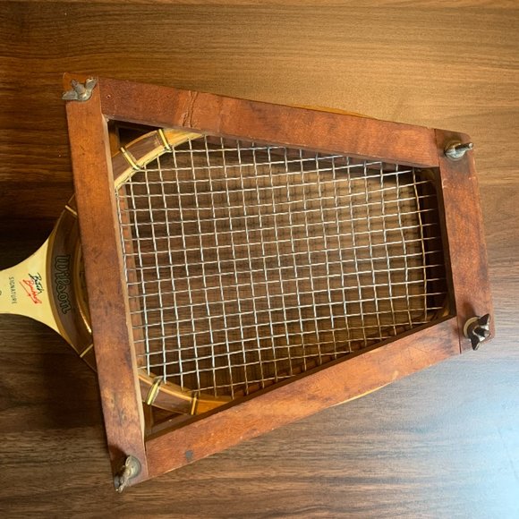 Wilson Vintage Butch Buchholz Signature Wood Tennis Racket With Frame. - Picture 8 of 12